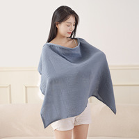 Couverture d'allaitement en mousseline 100 % coton respirante, foulard d'allaitement en gaze, couverture d'intimité pour poussette et siège auto, OEM 0-12 mois, vente en gros