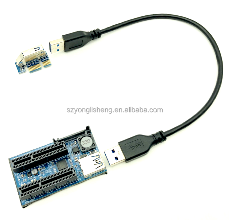 Плата расширения PCIE, переходная карта, адаптер PCI Express USB 3,0 PCIE X1 на двойной порт PCI E X4, расширенная карта