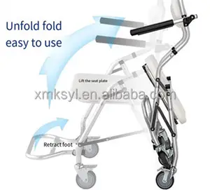 Bath Chair Shower Chair With Toilet With Commode For Elderly For Disabled