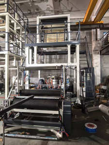 Máquina Extrusora de Película Soplada PE LDPE HDPE ABA, Máquina Sopladora de Película Plástica ABA Vertical de Tracción Rotatoria - Product Image 6