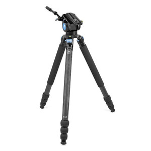 Trépied en fibre de carbone SIRUI R5214X+VH15 avec cardan pour appareil photo numérique professionnel, 4 sections, verrouillage par torsion - Product Image 1