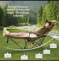 Silla Plegable de Acero Inoxidable Moderna para Camping, Venta Directa de Fábrica, con Soporte Lumbar y Respaldo Acolchado para Uso en Exteriores
