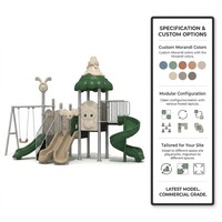 SageDelightRides Ensemble de jeux de loisirs personnalisé avec balançoire, toboggan double voie, auvent ondulé et escalier pour enfants, en LLDPE et acier galvanisé, pour écoles, OEM