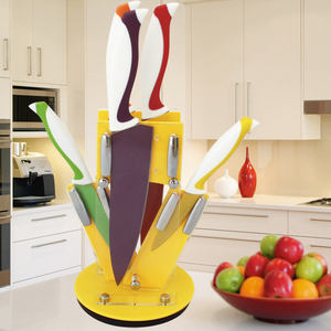 HSK Notre propre fabricant Nouveau produit Durable <span class=keywords><strong>Ernesto</strong></span> Luxury Chef Kitchen Knife Set avec support acrylique - Product Image 3