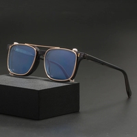 2024 nouvelles lunettes de soleil hommes polarisant lentille optique lunettes cadre TR90 anti-lumière bleue conducteur parasol Clip lunettes de soleil