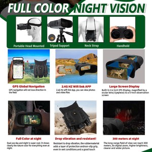 Night Vision Binoculars DT69 250-300M Range Infrared Digital Telescope Headband For Outdoor Use - Product Image 2