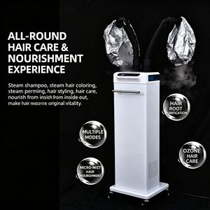 新型ナノマイクロミストオゾンバイオヘアスチーマー、プロサロン・スパオイルトリートメント、保湿、エコフレンドリー、耐久性、携帯用ヘアケア - Product Image 5
