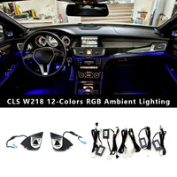 Kit d'éclairage d'ambiance pour tweeter de haut-parleur W218, 3 couleurs améliorées à 12 couleurs, pour Mercedes CLS-Class 2012-2017 W166/W292, lampe d'ambiance OEM