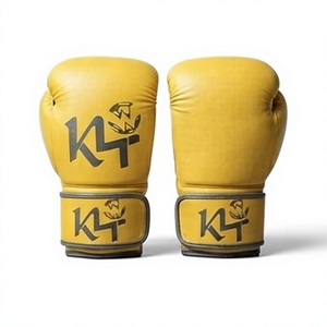 Guantes de Boxeo de Cuero con Cordones, Nuevo Modelo, Logotipo Personalizado, Guantes de Boxeo Profesionales para Entrenamiento de MMA y Muay Thai - Product Image 1