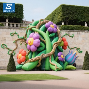Guirlande de fleurs gonflables personnalisées, guirlande florale gonflable, fleurs Alice pour toile de fond d'événement, publicité, <span class=keywords><strong>décoration</strong></span> gonflable - Product Image 4