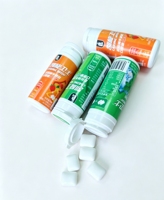 Chewing-gum sans sucre au xylitol, saveur menthe poivrée, énergie caféinée, adapté aux végétaliens et au régime cétogène, marque OEM