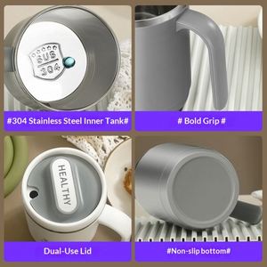 <b>Mug</b> with Lid 316 Stainless Steel Insulated Gift Cup for Office & Travel Modern Design High-end Exquisite - Product Image 3