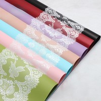 Kertas Renda Tiga Dimensi, Kertas Pembungkus Bunga, Kertas Pembungkus Bunga Tahan Air Bermotif, Bahan Seni Bunga Toko Bunga