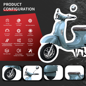 มอเตอร์ไซค์ไฟฟ้าไร้แปรงถ่าน CCC M09 72V 2000W/1500W ใช้พลังงานสูงไร้แปรงถ่านแบตเตอรี่ลิเธียมออฟโรด80 km/h - Product Image 2