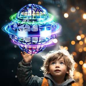 Nieuwe Aanwinst LED Licht UFO Vliegende Bal Speelgoed 360 Graden Draaiende Hover Boomerang <span class=keywords><strong>Spinner</strong></span> Mini Drone Binnen Buiten Spel Cadeau - Product Image 6