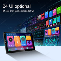 Stereo mobil 10 inci 1 Din MP5 Multimedia, Audio mobil android layar sentuh Din tunggal layar radio
