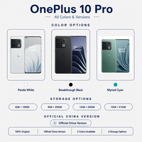 Smartphone OPPO OnePlus 10 Pro 5G d'origine, écran 6,7 pouces, 120 Hz, Android 12, double SIM, Android débloqué, téléphone portable 5G, vente en gros