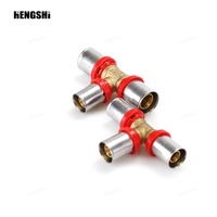 Raccords à sertir PEX HENGSHI 16-32 mm en laiton pour tuyaux multicouches (MLCP)