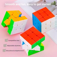 Cube magique sans autocollants de 5,5 cm, puzzle de vitesse, jouets éducatifs, jeu pour adultes, cadeaux d'anniversaire et de Noël pour enfants, adolescents et adultes
