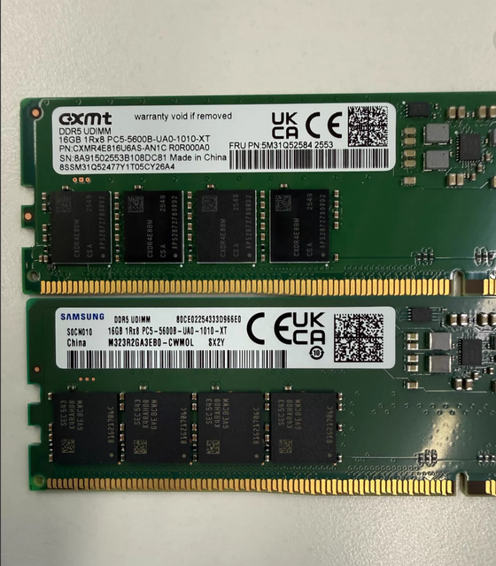 DZXT Memory Upgrade Stable Plug & Play High Speed Low Latency For DDR5 16GB 5600MHz ECC M425R4GA3EB0-CWM Laptop RAM
