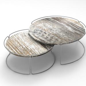 Table basse de salon moderne 2021, style nordique, en bois, nouveau design, en vente - Product Image 2