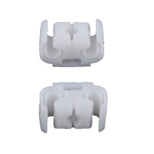 Clip de fijación universal para tuberías de aceite de automóviles, abrazadera de plástico de 2 orificios para arnés de cableado, pieza de repuesto para reparación de Volkswagen y Audi - Product Image 5