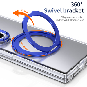 360 ° ตัวยึดแม่เหล็กหมุนได้เคสใสสำหรับ <span class=keywords><strong>Samsung</strong></span> Galaxy Z Fold 7ฝาปิดให้ความรู้สึกน้ำแข็งกันตกพร้อมตัวป้องกันหน้าจอในตัว - Product Image 4