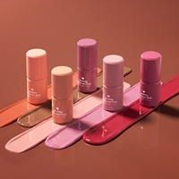 Emballage personnalisé en plastique rond mat pour baume à lèvres, crème solaire, blush, stick, flacon vide avec logo