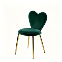 Tabouret de coiffeuse en forme de cœur, personnalisable, avec support en métal doré robuste, pour chambre à coucher, mobilier de maison