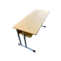 Meubles scolaires populaires, ensemble durable de table et chaise pour salle de classe, table d'étude pour enfants