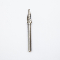 Fraise rotative électrique en carbure de tungstène YG8 massif, type L, queue de 6 mm (1/4 po), dureté de la tête HRC 40-45 90-91HRA, vente en gros Chine