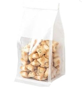 Bolsa <span class=keywords><strong>de</strong></span> ventana <span class=keywords><strong>de</strong></span> papel Kraft personalizada para productos <span class=keywords><strong>de</strong></span> panadería pan tostado pan marrón embalaje logotipo incluido para alimentos azúcar - Product Image 6