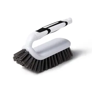 Brosse multi-usages nettoyage ménager brosse de nettoyage à poils doux poignée confortable et poils rigides flexibles gommage robuste