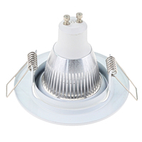 Perlengkapan Lampu Downlight Tersembunyi Cincin Tunggal Putih Buatan China 2019, Rumah Lampu Logam Mr16 Gu10