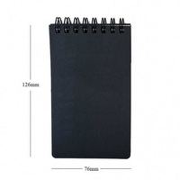 Carnet de notes promotionnel personnalisé format A5 en papier pierre imperméable, reliure spirale supérieure, agrafage à cheval en PP, coloré, pour usage promotionnel