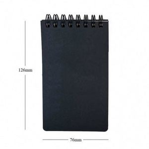 Custom <b>A5</b> Size Waterproof Stone Paper Top Spiral Bound Memo Notebook PP Saddle Stitching Colored <b>Notepads</b> for Outdoor Office Use - Product Image 2