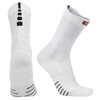 Chaussettes de sport professionnelles en coton épais, coussinées, antidérapantes, pour jeunes et hommes, idéales pour le basketball