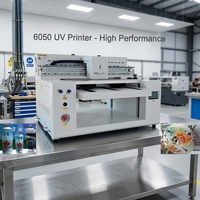 Nueva Impresora UV Plana 6050 para Impresión 3D en Relieve en Cuero, Flex, Metal, Insignias, Acrílico, Vidrio, Carcasas de Teléfono, Cajas de Regalo