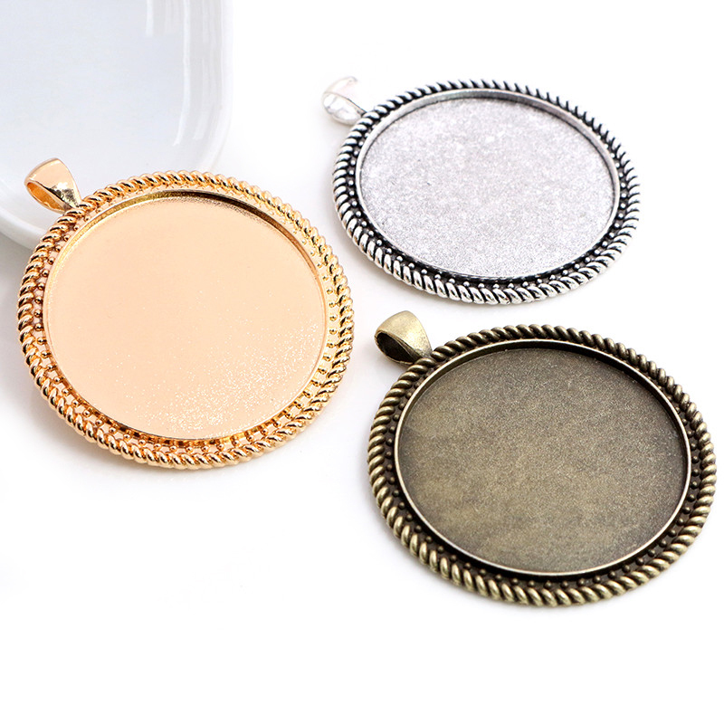Broche Ou Monture Cabochon 40x30mm En Plaqué Or - Pour Créer Vos Bijoux Pierres Précieuses