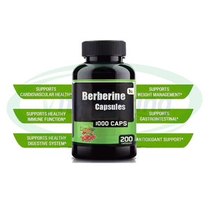 Cápsulas de berberina ASAP, suplementos OEM de clorhidrato, berberina natural Hcl, cápsulas de berberina de 400mg y 500 mg - Product Image 2