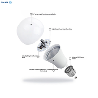 Ampoule LED de haute qualité 7W/9W/12W/18W, pièces détachées, matières premières, pour boîtier en aluminium DOB SKD, couvercle en PC, puce SMD2835