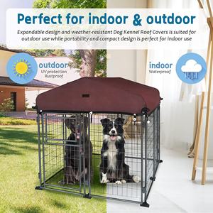Vente en gros, haute qualité, populaire, toutes les tailles, extérieur, grands chenils pour chiens de compagnie, cages en métal - Product Image 5