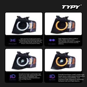 TYPY New for for Expedition Conqueror 2007-2010 <b>LED</b> <b>Headlight</b> Assembly 6000K 12V - Product Image 4