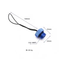 Capuchon anti-poussière pour valve de bouteille de plongée en aluminium 5/8-14 NPS BCD Sidemount Backmount Protection de valve de cylindre