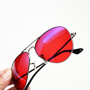 Lunettes anti-rayures CR39 bloquant la lumière bleue pour hommes et femmes avec monture intérieure OAR hypoallergénique, double pont métallique, pour le sommeil - Product Image 3