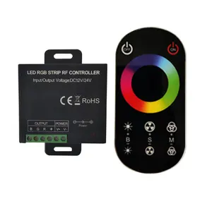 Rgb Led Rf Controller DC12V CE RED ROSH RF Touch Remote RGB Controller For Led 5050 RGB Strip Wireless Remote Controller