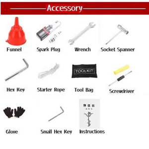 Lớp xăng hoạt động khoan đất | mô-men xoắn cao nông nghiệp máy khoan để khoan lỗ trong vườn và trang trại - Product Image 5