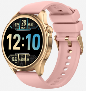 Смарт-часы S59 1.39 дюйма, круглые, для активного отдыха, с поддержкой Bluetooth-звонков, мониторингом сердечного ритма и артериального давления, розовые - Product Image 1