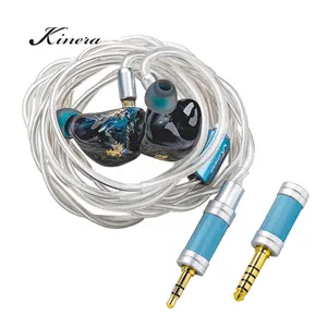 Kinera Hi Res Wired Oem Audiophile Headphones Music In Ear IEM Monitors Handmade Headset Earphones HiFi Wired 3.5MM Earphone