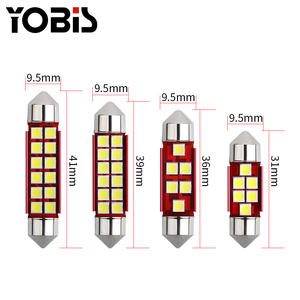 YOBIS Festoon 3030 Puce Intérieur De Voiture Lumière Blanc DC 12V <span class=keywords><strong>Auto</strong></span> Led Lampe De Lecture Dôme Ampoule - Product Image 2